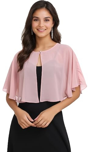Pukguro Blush Pink Shawls and Wraps for Weddings Sheer Chiffon Women Evening Wraps Silky Scarf 79 * 18''