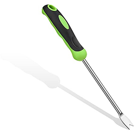 YXCCSE 1 Pcs Hand Weeder Tool Stainless Steel Garden Weeding Tool,Hand Weeder Garden Weeding Removal Weed Puller Tool for Garden Lawn