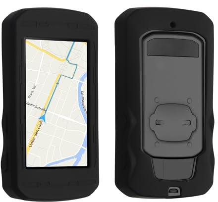 kwmobile Housse GPS vélo Compatible avec Bryton Rider 750 - Protection Bumper boitier navigateur - Étui en Silicone Noir