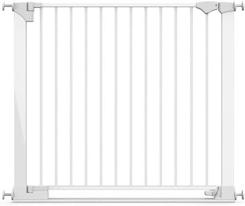 Safetots SafeStep Gate, White, 96cm - 103cm, Extra Low Walkthough, 81cm Extra Wide Doorway, One Piece Extra Wide Gate for Stairs, Hallways and Doors, Baby and Toddler, Easy Installation