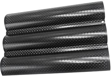 TOPPERFUN Moule à Baguette Noir Plaque de Cuisson Antiadhésive pour Baguettes Outil pour Maison Boulangerie