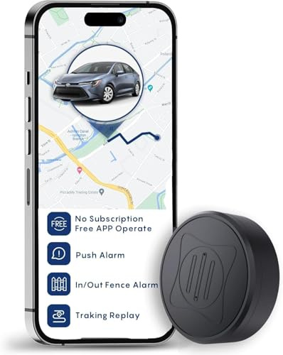 GPS Tracker for Car, Magnetic Mini GPS Real Time Car Locator, Long Standby, Portable Magnet Install, Real-Time Positioning Tracking Device for Vehicles, Truck, Bicycle, Motorbike, Scooter