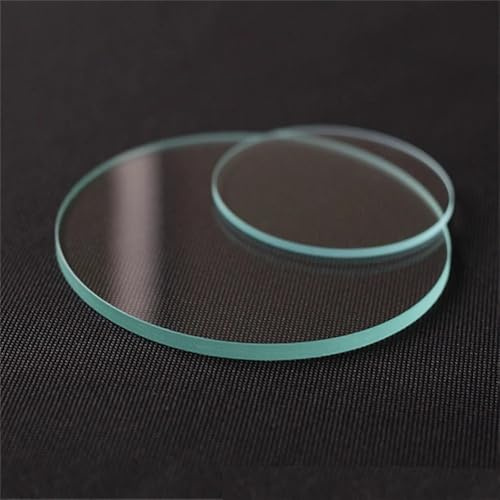 2st transparent glaslins for ficklampa & pannlampa - Runt optiskt, olika(20mm x 1.5mm)