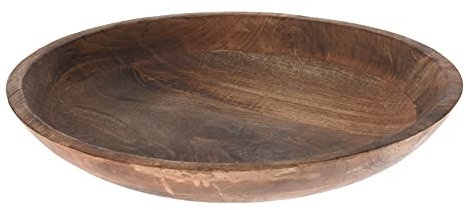 Meinposten Holzschale Mango Holz Schale Dekoschale Brotschale Mangoholz Ø 38 cm