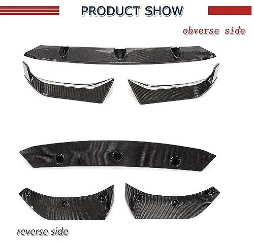 WuDLi Auto Frontlippe Frontspoiler für BMW X7 G07 M Sport Utility 4-Door 2019-2023,Frontstoßstange Splitter Protector Karosserie-Anbauteile,B-Carbon Fiber