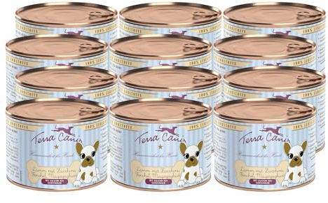 Terra Canis Poulet, potiron, Pollen & Camomille - Nourriture Humide Chiot, 12x200g I Aliment pour Chiens 1re qualité 100% aux Standards de l’Alimentation Humaine I Riche & Faible en allergènes