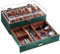 ProCase Uhrenbox mit 10 Fächern，Uhrenkasten mit Schublade, Men’s Watch Box, Uhrenaufbewahrung Uhrenkoffer Uhrenschatulle für Herren, Vatertagsgeschenk Uhr Aufbewahrungsbox - 10 Fächer, Grün