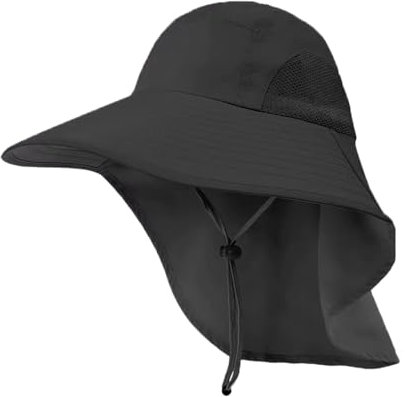 TOEECY Sombrero de Pescador Hombre Mujeres Gorra Nuca Protección UV Solar con Protector de Cuello Sombrero Pescador Gorras de Pescador Transpirable y Plegable para Senderismo Cámping