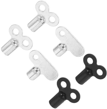 STOBOK 6 Teiliges Set Heizkörperzubehör Heizkörper Entlüftungslochschlüssel ventilschlüssel Schlüsselwerkzeug Metall Entlüftungsschlüssel