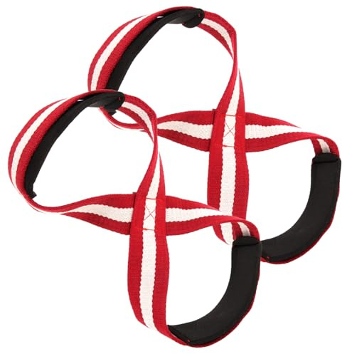 HANABASS 1 Par Correas de Gimnasio para Levantamiento de Pesas Soporte Antideslizante y Resistente Banda de Muñeca para Entrenamiento Casa y Gimnasio Correas de Protección para Muñeca