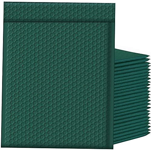 Famagic Bubble Mailers 10.5x16 Inch 25pc Ultramarine Green Shipping Bags, Chic Packaging Bags For Small Business, Colored Padded Mailing Envelopes, Opaque Matte Self Seal Bubble Poly Mailers Bulk #5