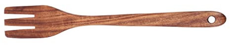TOPBATHY Forchetta in Legno Per Cucinare, Utensili Da Cucina in Legno, Forchetta Riutilizzabile Con Manico Lungo, Stile Giapponese, Sicura Per Superfici Antiaderenti, 22.5 Cm
