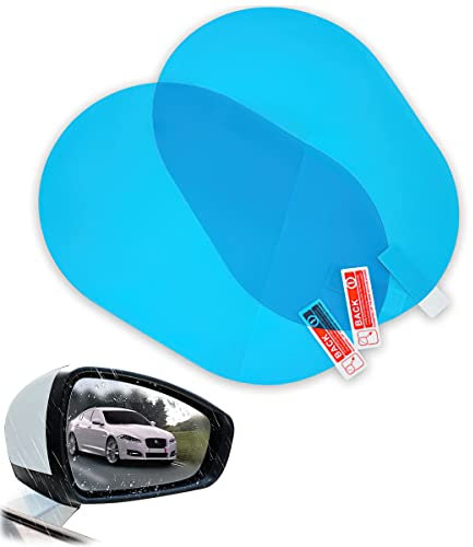 Film Anti-buée pour Voitures, Taozoey Film Anti-buée Miroir, Film Impermeable Retroviseur, Imperméable Anti-reflets et Anti-Buée, HD, Universelle pour le Voiture