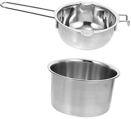 HOLIDYOYO Sciogliere Pentola Di Cioccolato in Acciaio Inossidabile Pentola Bagnomaria Per Sciogliere Cioccolato La Cera e Formaggio Impugnatura Ergonomica Facil Pulire Usare