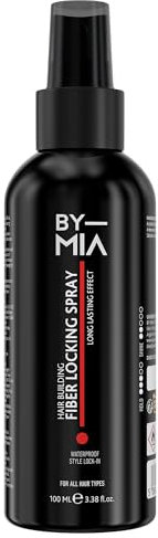BY MIA Hair Building Fiber Locking Spray 100ml | Fiber Hold Spray | Long Lasting Effect | Style Lock-in | For All Hair Types | Ultra Hold