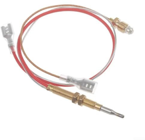 Kit de termopar de gas, termopar de calentador de patio, piezas de repuesto para calentador al aire libre M8 x 1 Tuercas de conexión de extremo termopar (40 cm)