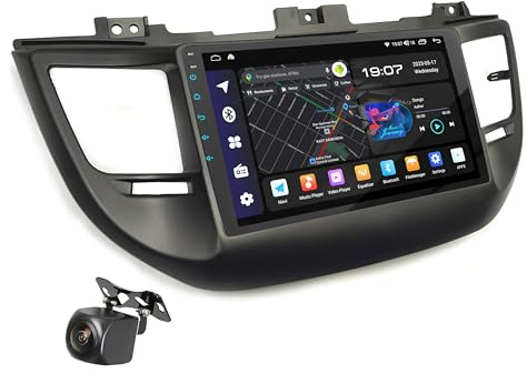 UGAR Compatible for Hyundai Tucson 2015-2018 9 Inch Android 14 DSP 8GB+128GB Car Radio DAB+ HD Full Touch Screen GPS Navigation