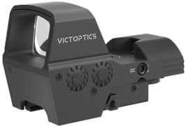 Victoptics RDSL36 Omega SRD 1 x 23 x 33 Four-Reticle Rotpunkt visir för sport, airsoft och jakt, luftgevär, målvisir, reflexvisir, röd prick att sikta