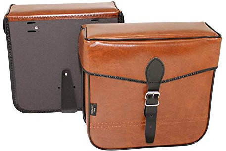 Sport Fabric Satteltasche Rückseite Fahrrad Seitlich Sporfabric s14 Festsetzung Riemen Braun (lg30xl11xh30) (Paar)