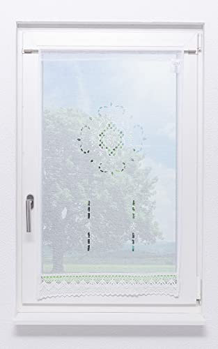 LYSEL Scheibengardine Landhaustraum (Bx H) 90cm * 100cm weiß/weiß
