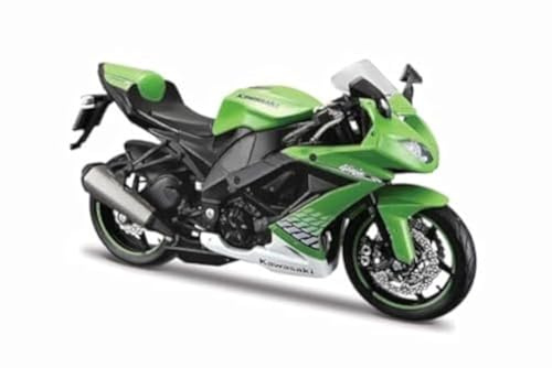 Maisto- Moto Kawasaki Ninja ZX-10R, M32709, Motifs et Couleurs Assorties