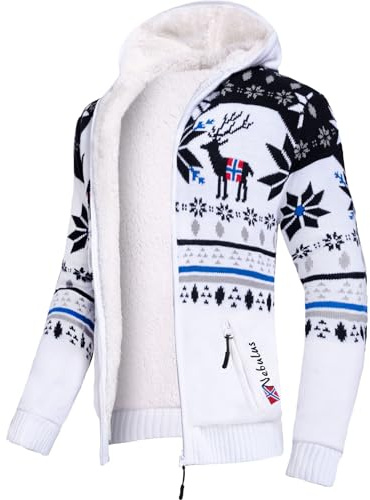 Sudadera Nebulus para hombre NORON, con capucha, elegante suéter estilo noruego, M