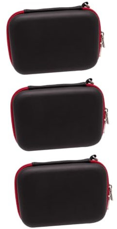 Uonlytech 3stücke Tragbare Elektronik Zubehör Aufbewahrungstasche Universelle Kabel Organizer Für USB-Sticks Ladegeräte Kopfhörer Kleine Elektronische Geräte Schwarz