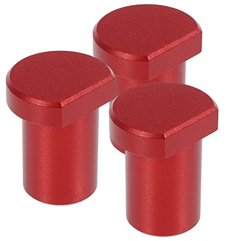 HOLIDYOYO 3pcs Aluminum Alloy Bench Dogs Anti-Slip Workbench Stopper for Woodworking Short Clamp Positioning Tool for Dog Holes