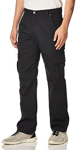 Dickies Herr Tough Max Duck Cargo Pant Work Utility, Stonewashed svart, 32W X 34L