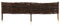Beetbegrenzaung – Beeteinfassung Größe 100 x 20 cm 10 Stück – Weidenzaun – Weide Beetzaun zum Einschlagen in den Boden – Palisade zur Abtrennung von Blumenbeetwegen und Gartenbeeten
