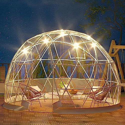 RuiYiL Bubble Tent Kuppelhaus, Bubble Iglu-Zelt Outdoor 5-7 Personen, 3,6 m/12 Fuß Kuppelhaus Campingzelt, mit PVC-Abdeckung, Tür und Fenster für Mahlzeiten im Freien, Camping im Hinterhof