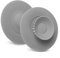 Yuiturt 2 Pièces Bouchon Baignoire Universel, Bouchon Evier Cuisine Ø 11 cm, Pliable avec Filtre Intégré pour Cheveux et Restes de Nourriture, Bouchon d'Évier et Lavabo(Gris)