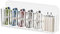 Organisateur de Câbles, Boite Rangement Cable avec 6 Compartiments, Boîte de Rangement Chargeur, Rangement Cables de Charge Box pour le Bureau à la Maison, Mural, Plastique, Transparent