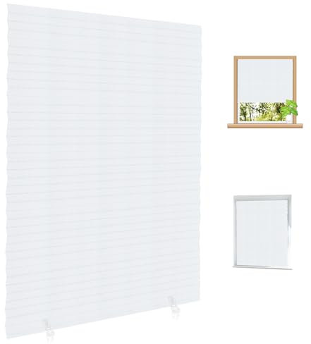 No Drill Blinds, Self Adhesive Temporary Blinds for Windows Stick on, Easy Fit Clip on No Drilling for Bathroom Kitchen Living Room Office (1PCS, 90 * 180CM)