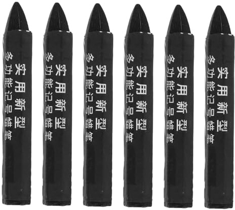 ABOOFAN 6piezas Marcadores De Cera Para Neumáticos De Coche Bolígrafos De Marcado Impermeables Para Reparación y Mantenimiento Claros y Duraderos Diseño Para Fácil Transporte