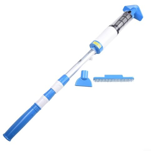 Aspirateur de piscine portable sans fil pour spas avec batterie rechargeable offrant jusqu'à 2 heures d'autonomie et technologie efficace d'élimination des débris