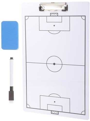 minkissy Handball Coaching Board Double-Sided PVC Tactical Clipboards with Marker and Wipe Pad for Game Practice Sports Supply
