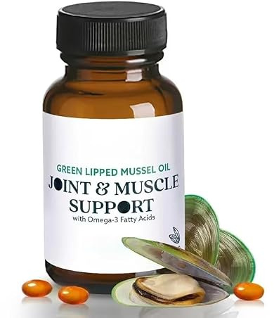 Cápsulas de aceite de mejillón de labios verdes
