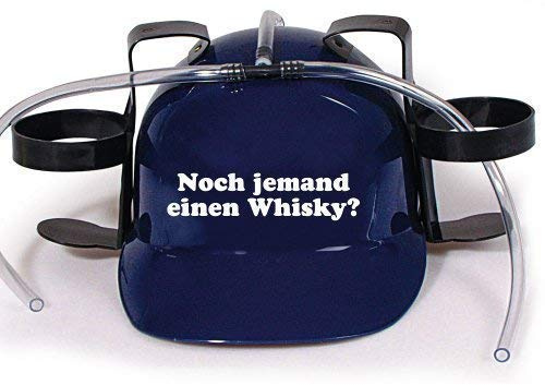 Beber Casco Spaßhelm con Motivo Estampado - Noch Jemand un Whisky - 11842 - Versch. Colores a Elección - Azul