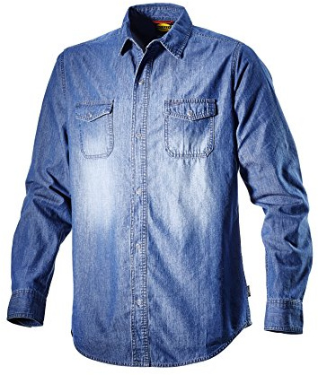 Diadora Utility SHIRT DENIM Camicia Jeans 171663 100% Cotone (S)