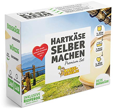 Gör ost själv – hård ost (bergost) gör själv set; traditionell osttillverkning