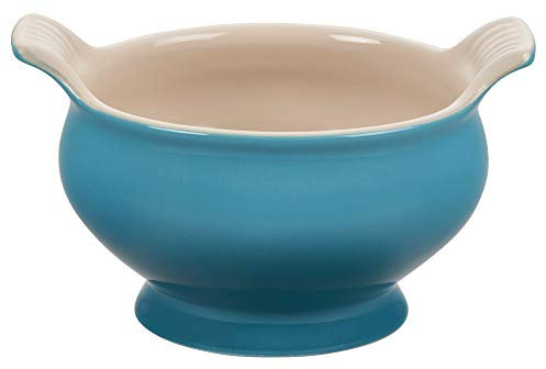 Le Creuset Heritage Stoneware Soup Bowl, 20 oz, Caribbean