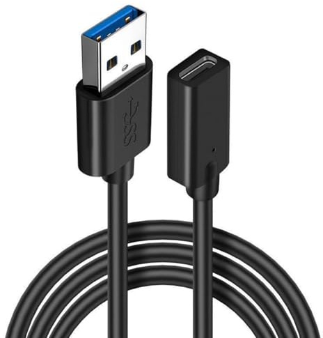 myfole (10 FT) USB 3.0 Type A Male to Type C Female Charging and Data Cable Connector Converter Adapter