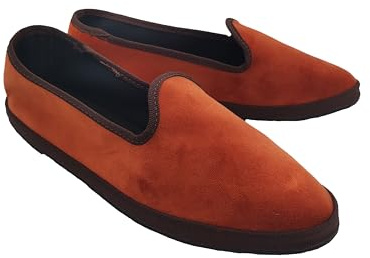 Giò Dreams Le Originali Friulane in Velluto Scarpe Fondo Carrarmato Ballerine Donna 100% Made in Italy (Mattone, Sistema Taglie Calzature EU, Adulto, Donna, Numero, Media, 37)