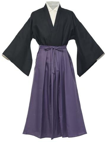 BPURB Kimono Tradizionale Giapponese Yukata Samurai Arti Marziali Hakama Uniforme Judo Aikido Kendo Veste Anime Cosplay Costume