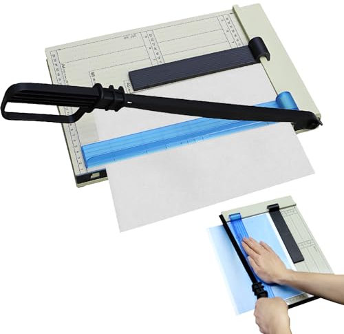 Hebelschneider für A4-Papier, professioneller Fotografieschneider, mit Schutzvorrichtung, Kapazität 15 Blatt, Papierschneider für Karton, Karton, Vinyl, Handwerk und Fotos