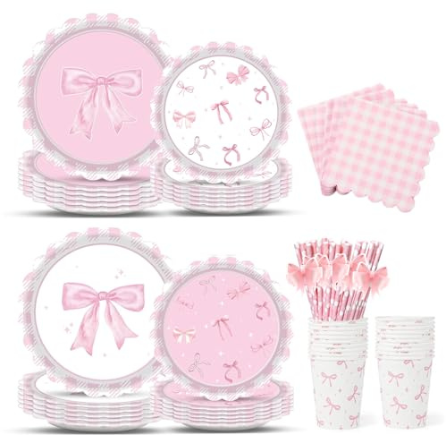 120pcs Party Tableware Set Floral Party Paper Tableware Pastel Flower Papers Plates Cups Napkins(20 Guests)