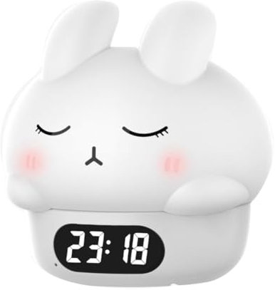 Veciado Sveglia, Cameretta per Adulti e Bambini, Dotata di Funzione Snooze e Porta di Ricarica USB, Doppia Sveglia