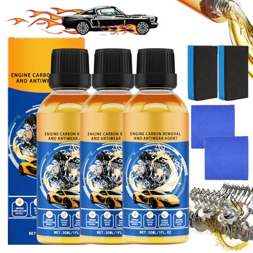 Anti-wear and Anti-rust Engine Protection,Anti-Wear Engine Treatment Oil Additive,Highly Effective Engine Anti-Wear Protectant,Reduces Wear, Noise, Vibration (3Pcs)