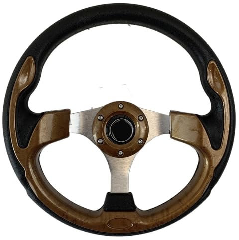 Volante Sportivo Auto, Volante a Calice Volante sportivo universale for auto da corsa PU da 13 pollici e 320 mm(G)
